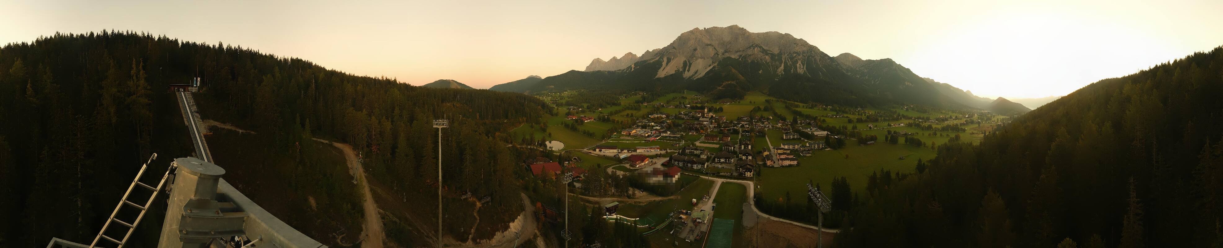 Archived image Webcam Panoramic view Ramsau ski stadium