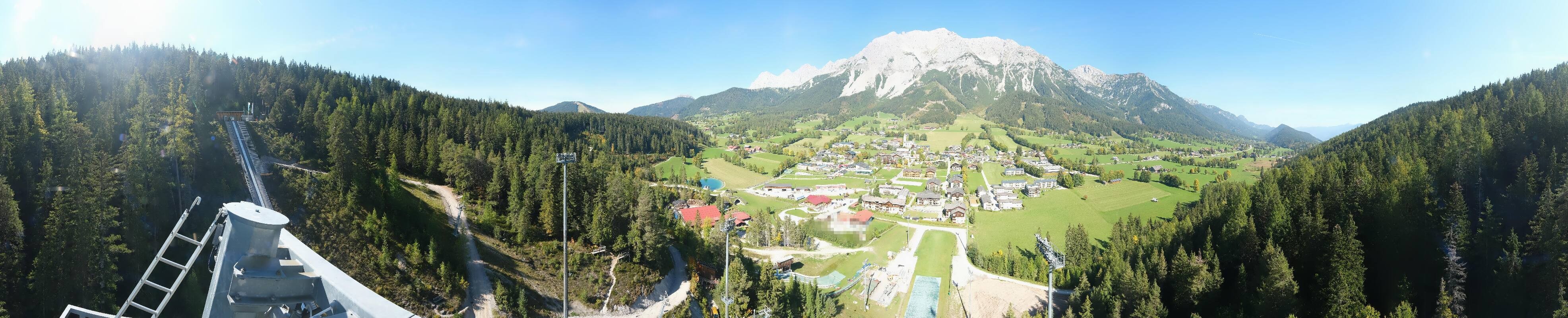 Archived image Webcam Panoramic view Ramsau ski stadium