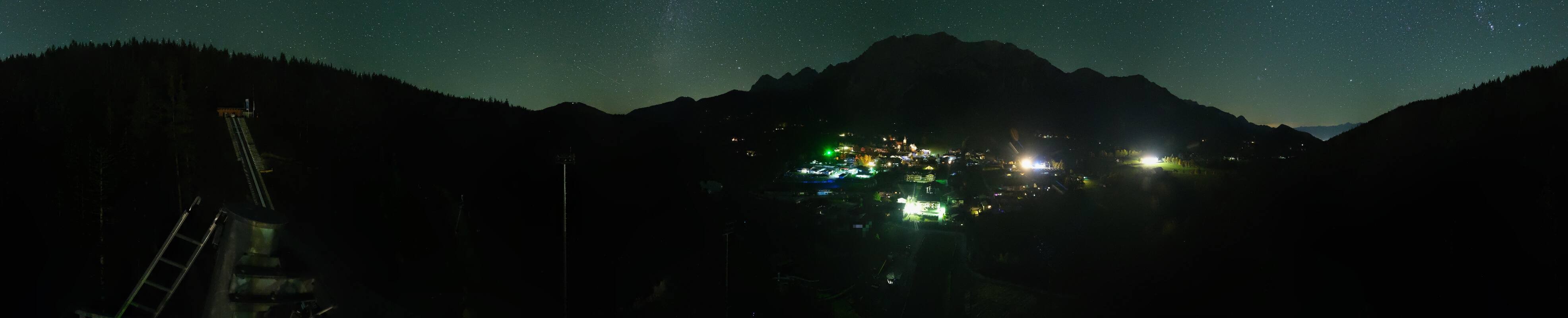 Archived image Webcam Panoramic view Ramsau ski stadium