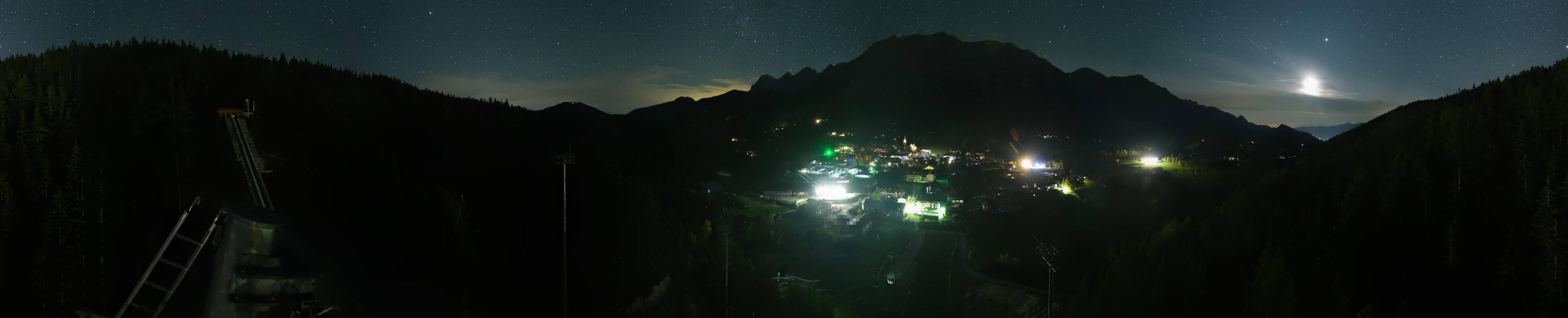 Archived image Webcam Panoramic view Ramsau ski stadium