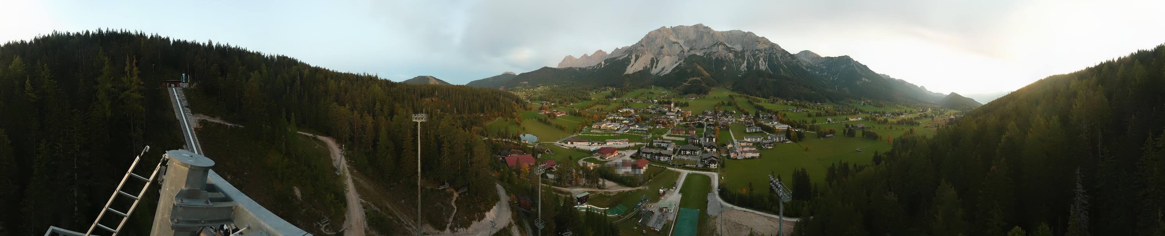 Archived image Webcam Panoramic view Ramsau ski stadium