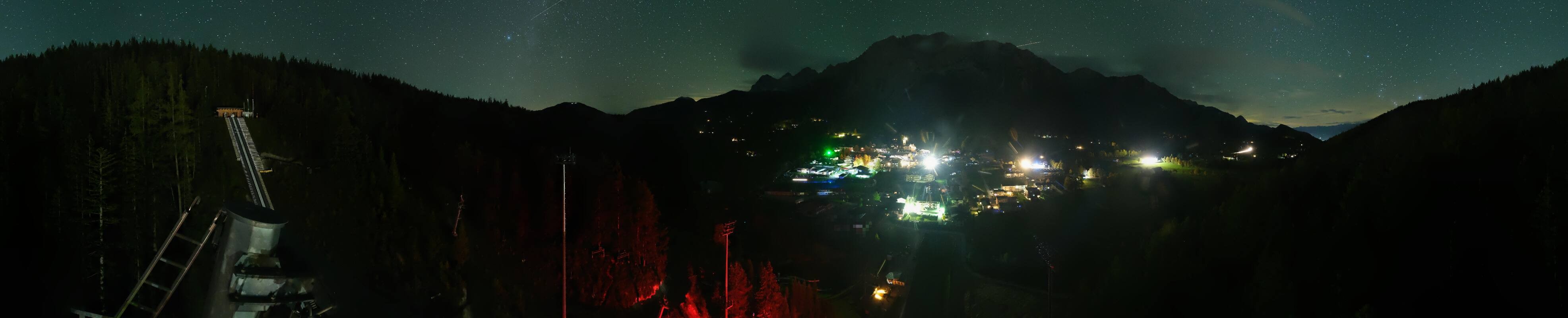 Archived image Webcam Panoramic view Ramsau ski stadium