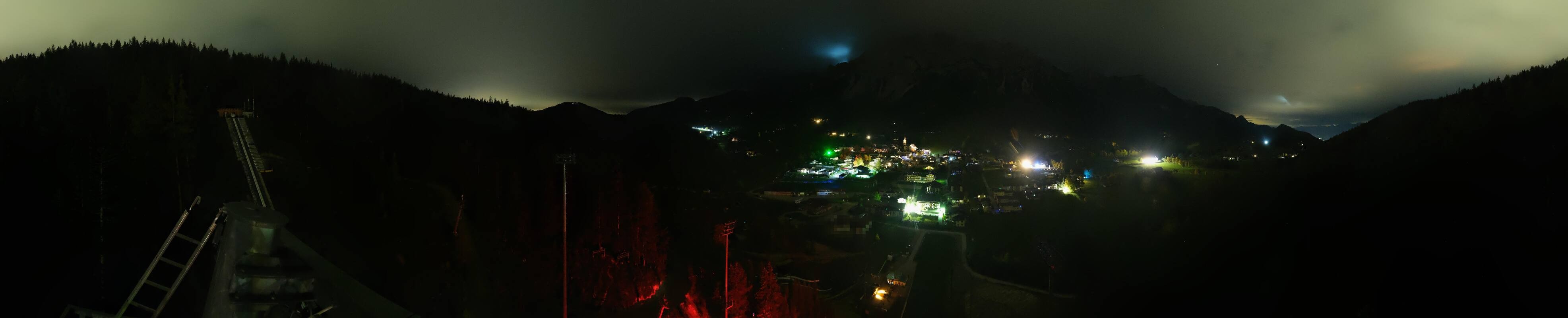 Archived image Webcam Panoramic view Ramsau ski stadium