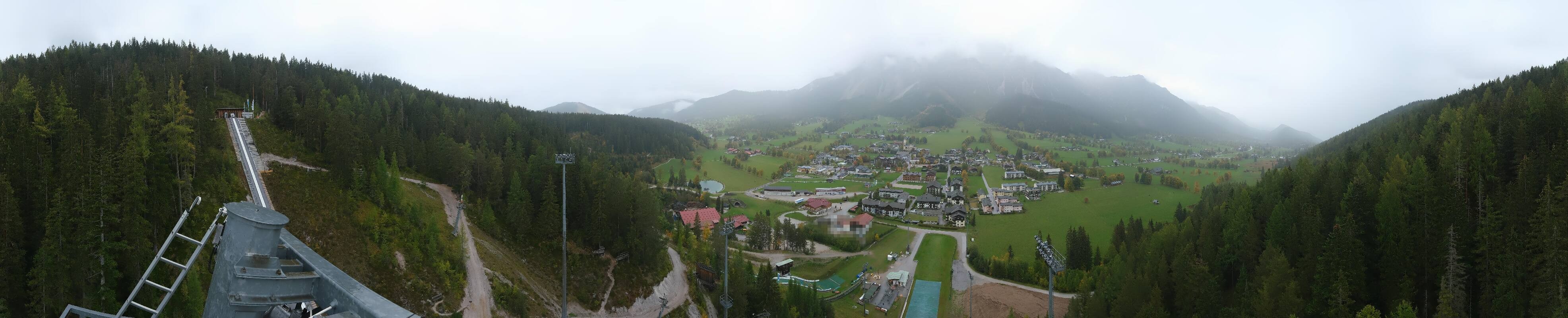 Archived image Webcam Panoramic view Ramsau ski stadium