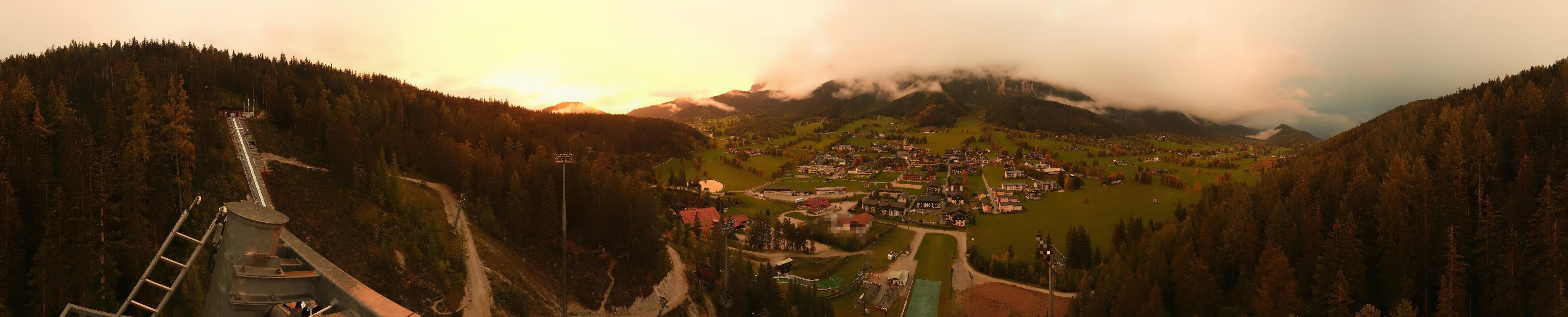 Archived image Webcam Panoramic view Ramsau ski stadium