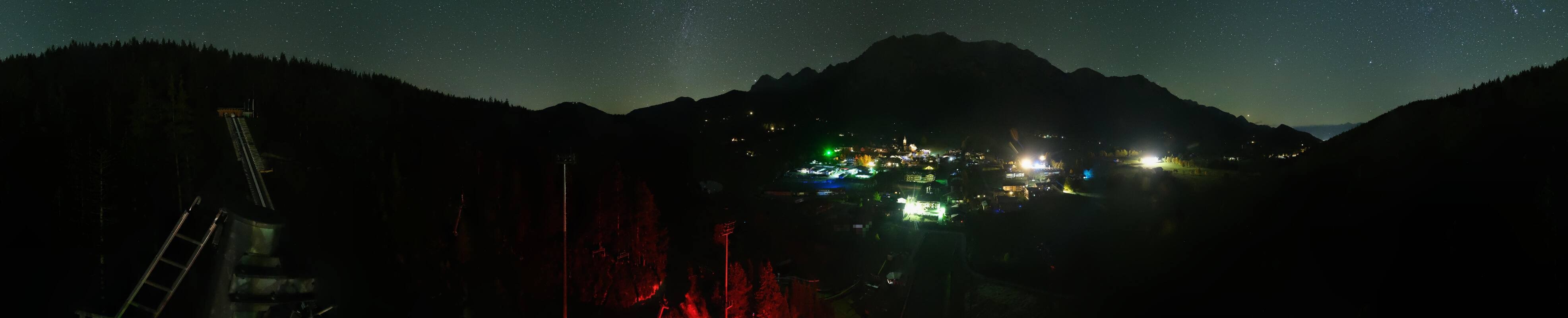 Archived image Webcam Panoramic view Ramsau ski stadium