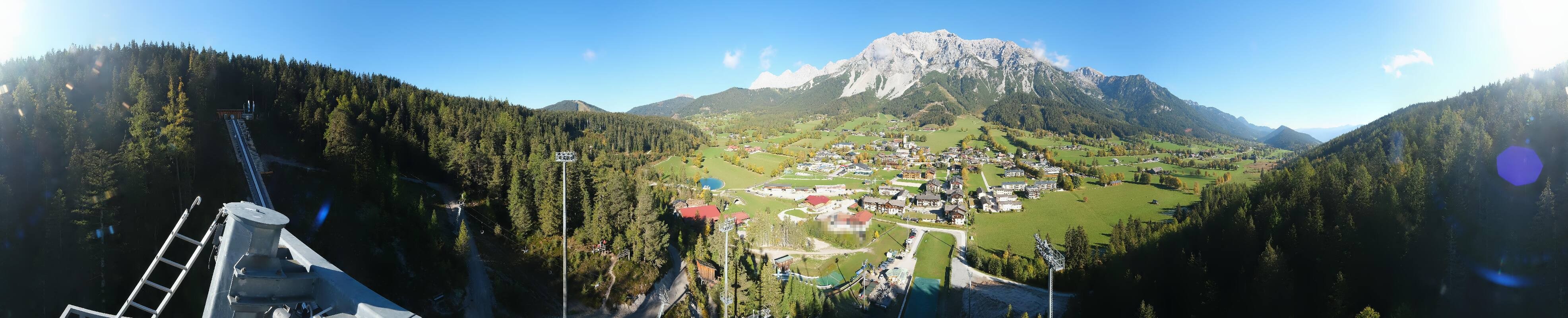 Archived image Webcam Panoramic view Ramsau ski stadium