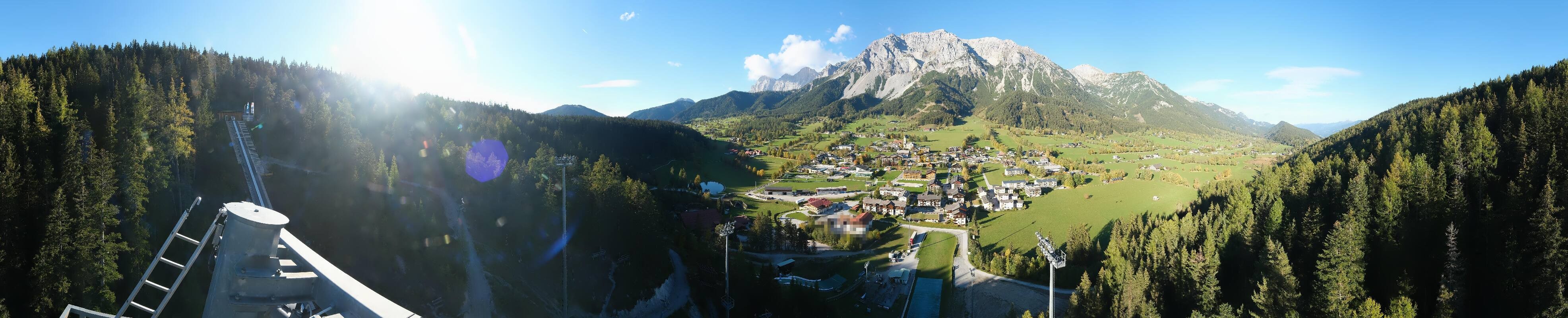 Archived image Webcam Panoramic view Ramsau ski stadium