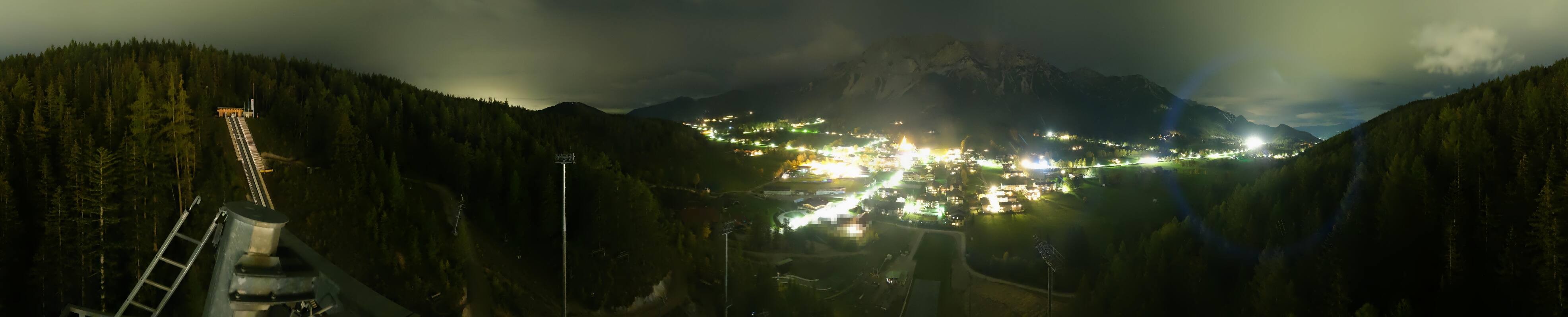 Archived image Webcam Panoramic view Ramsau ski stadium