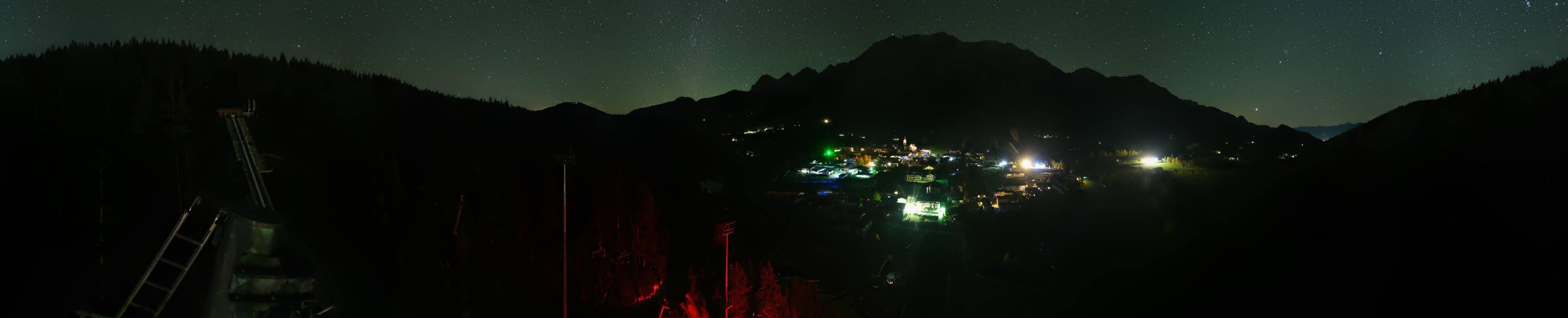 Archived image Webcam Panoramic view Ramsau ski stadium