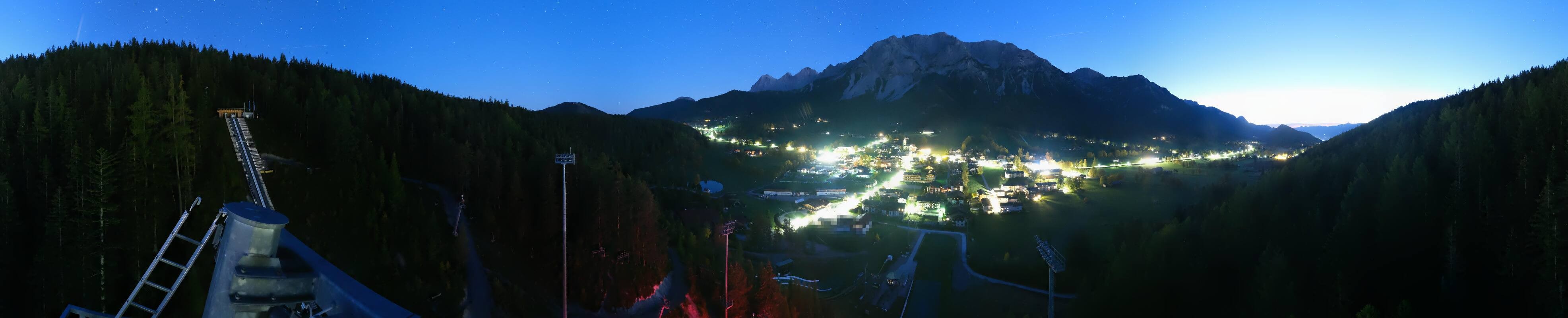 Archived image Webcam Panoramic view Ramsau ski stadium