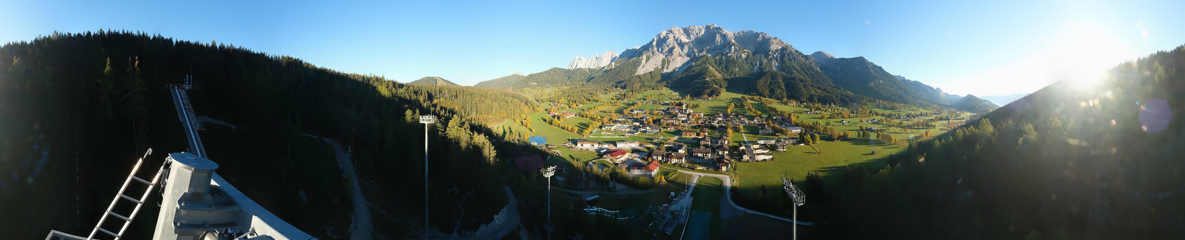 Archived image Webcam Panoramic view Ramsau ski stadium