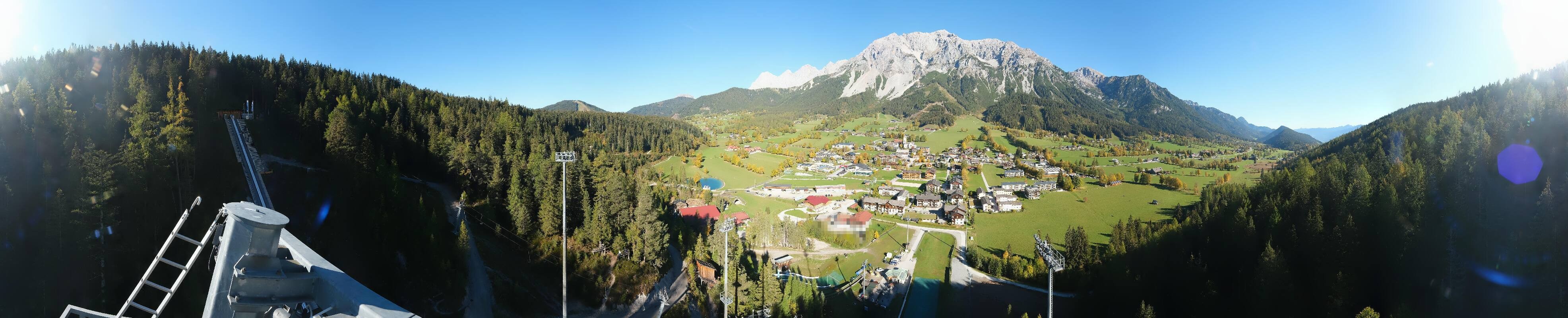 Archived image Webcam Panoramic view Ramsau ski stadium