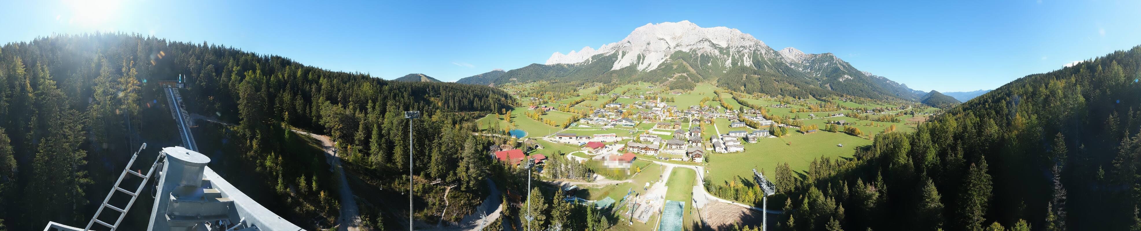 Archived image Webcam Panoramic view Ramsau ski stadium