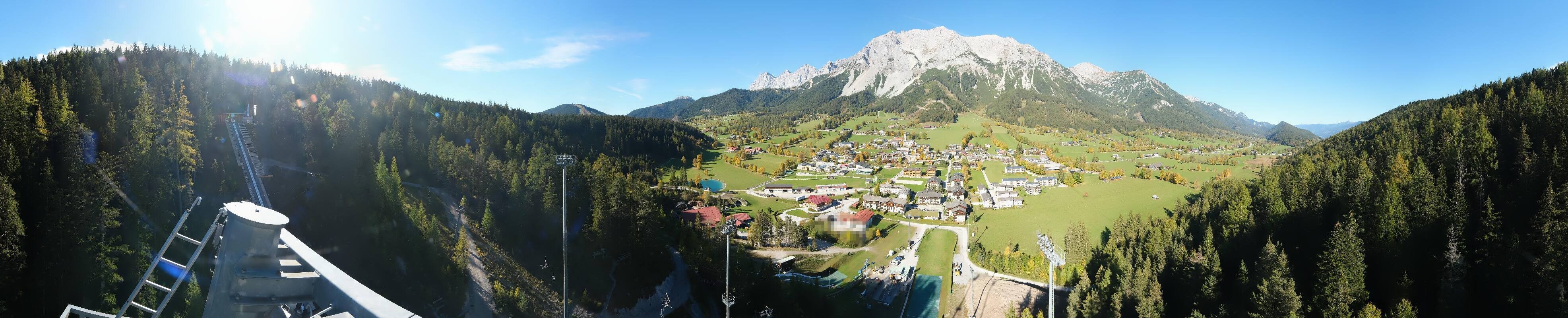 Archived image Webcam Panoramic view Ramsau ski stadium