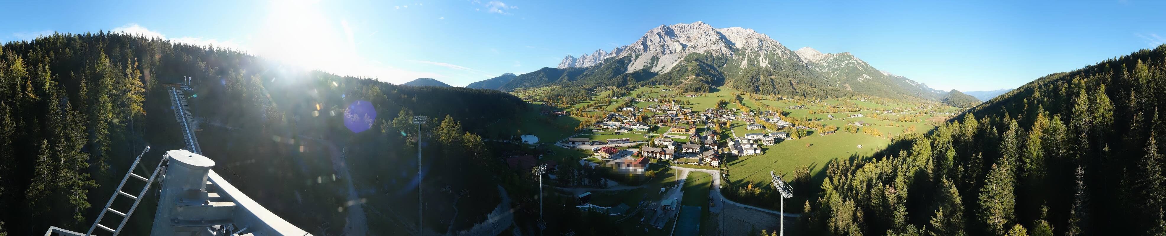 Archived image Webcam Panoramic view Ramsau ski stadium