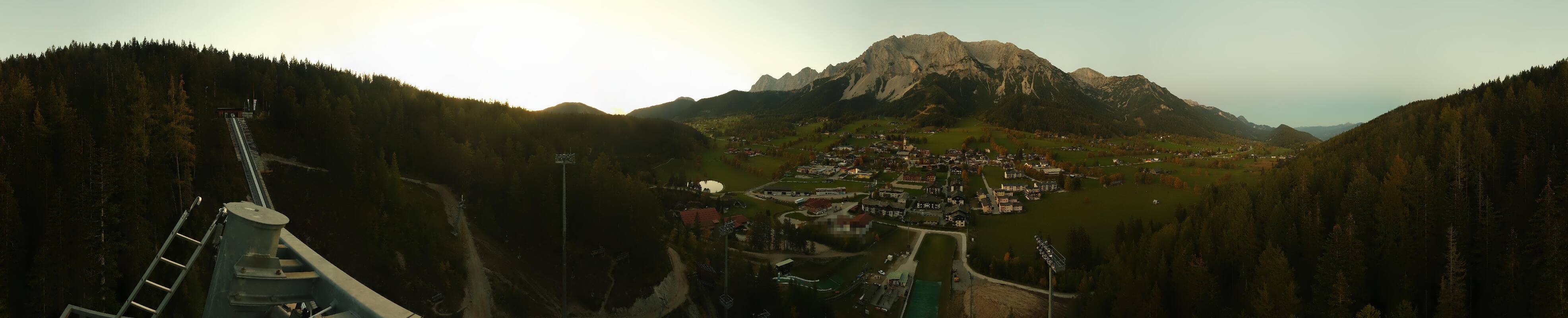 Archived image Webcam Panoramic view Ramsau ski stadium