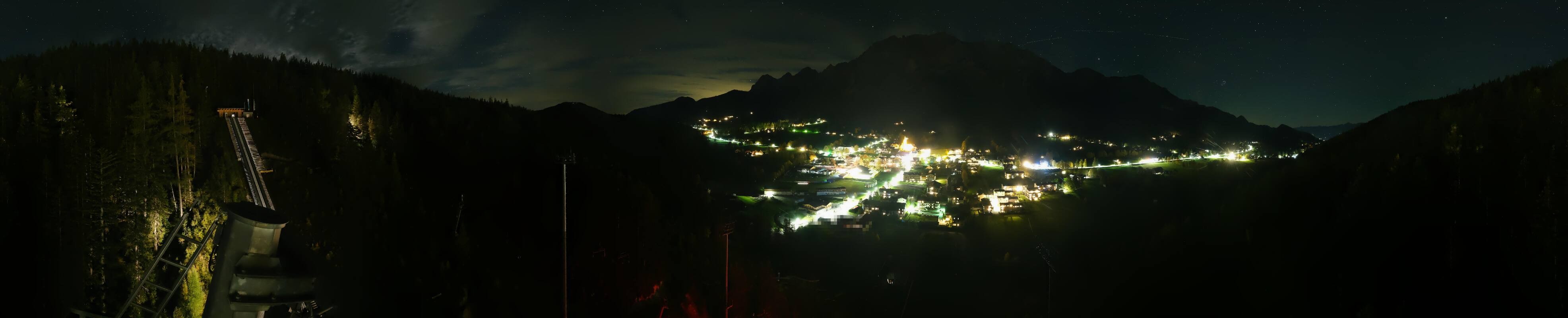 Archived image Webcam Panoramic view Ramsau ski stadium