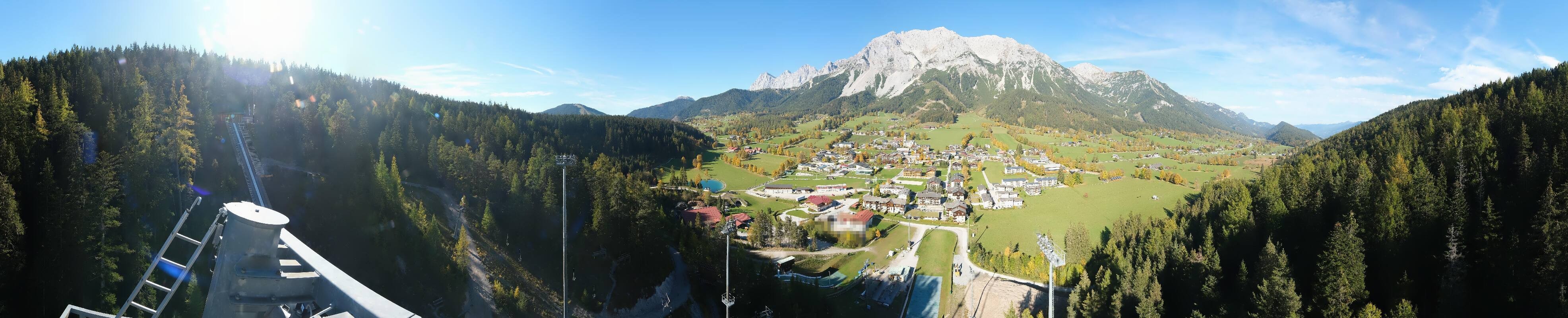 Archived image Webcam Panoramic view Ramsau ski stadium