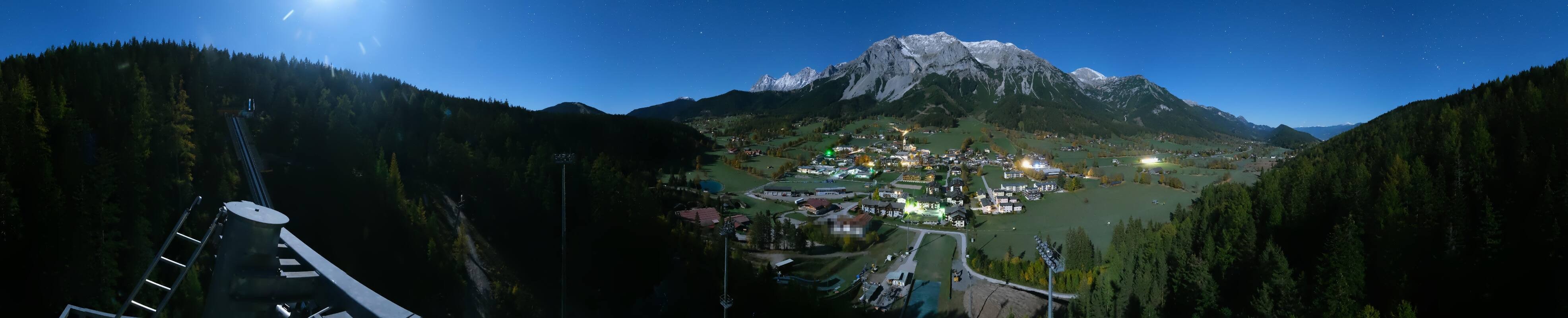 Archived image Webcam Panoramic view Ramsau ski stadium