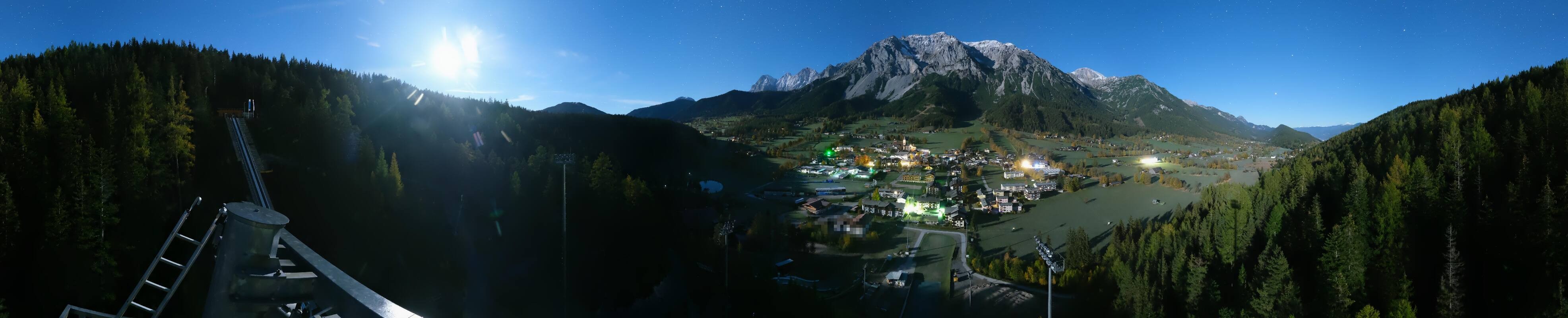 Archived image Webcam Panoramic view Ramsau ski stadium