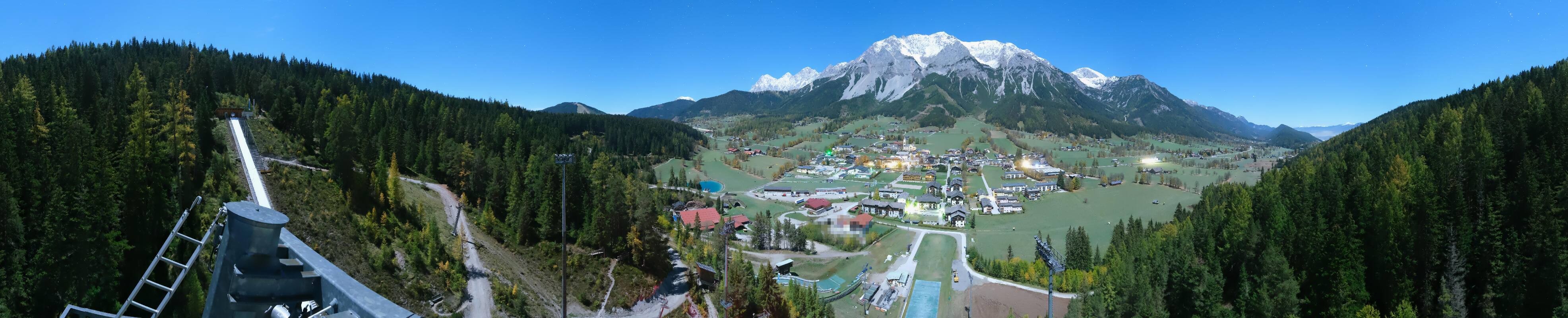 Archived image Webcam Panoramic view Ramsau ski stadium