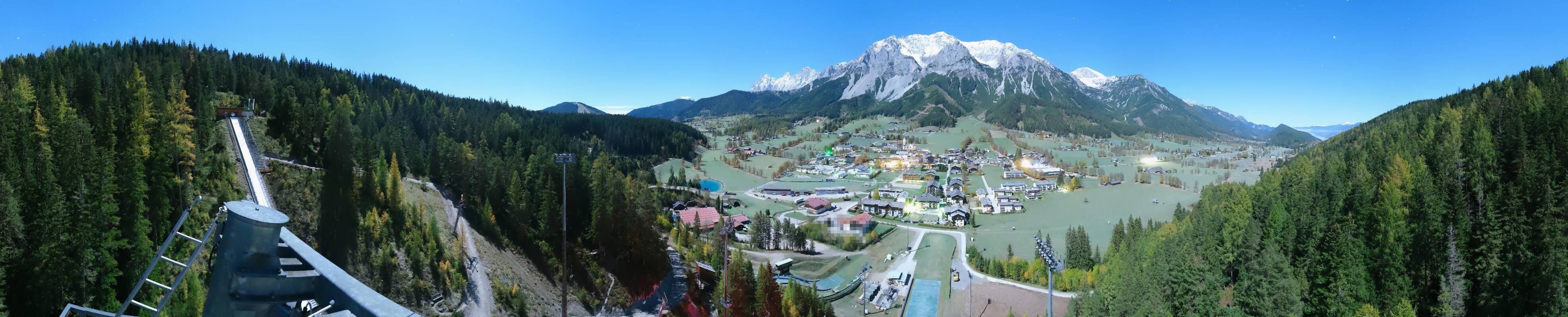 Archived image Webcam Panoramic view Ramsau ski stadium