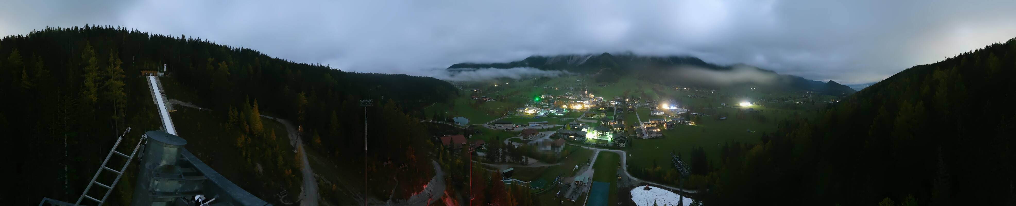 Archived image Webcam Panoramic view Ramsau ski stadium