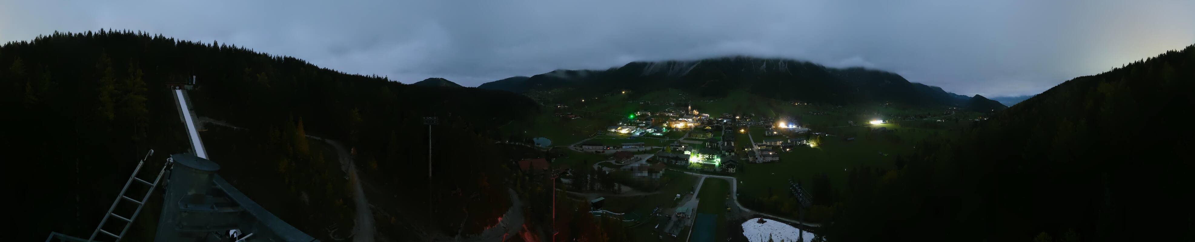 Archived image Webcam Panoramic view Ramsau ski stadium