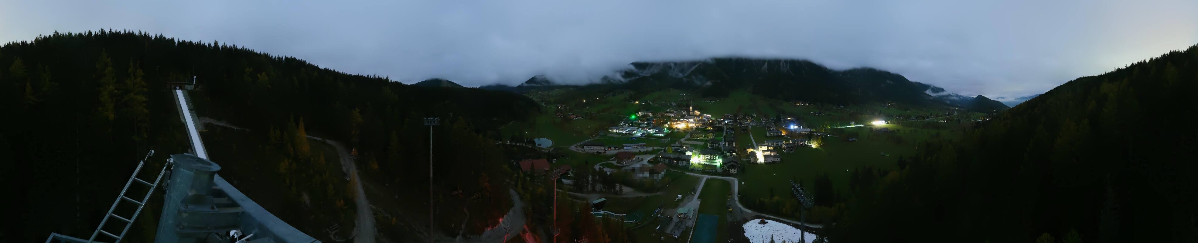 Archived image Webcam Panoramic view Ramsau ski stadium
