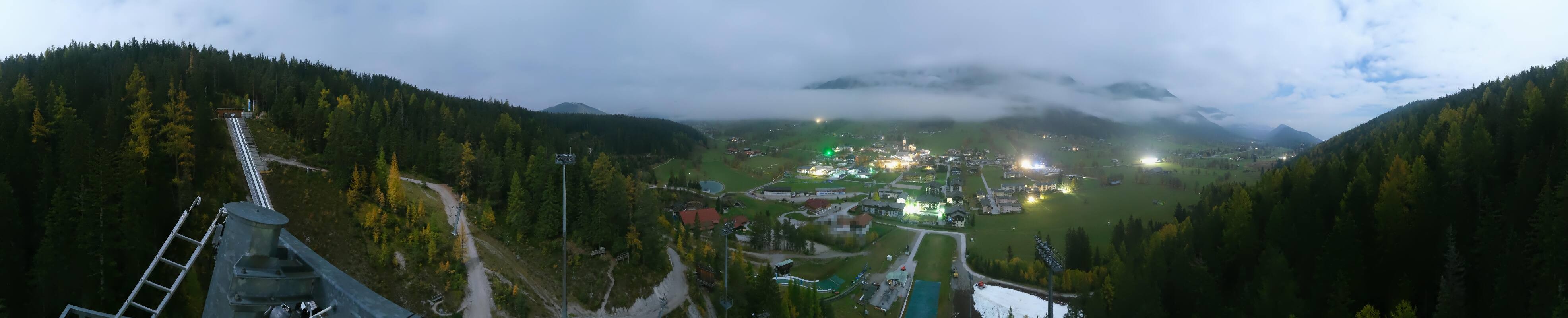 Archived image Webcam Panoramic view Ramsau ski stadium