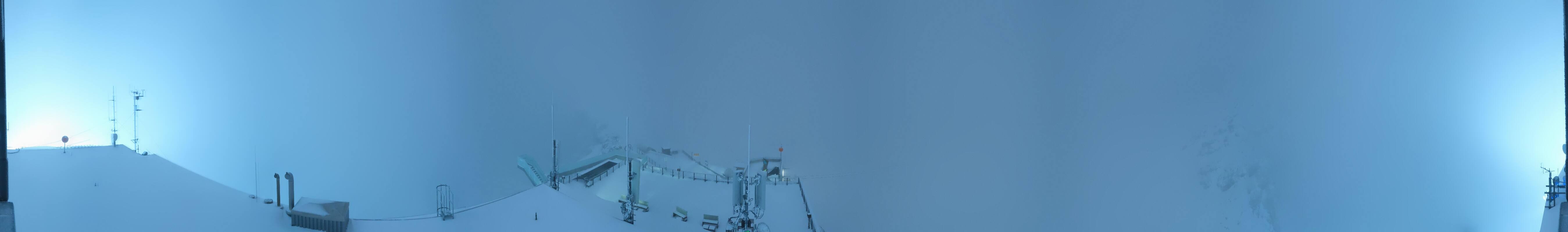Archiv Foto Webcam Dachstein Gletscher: Panoramablick von der Bergstation