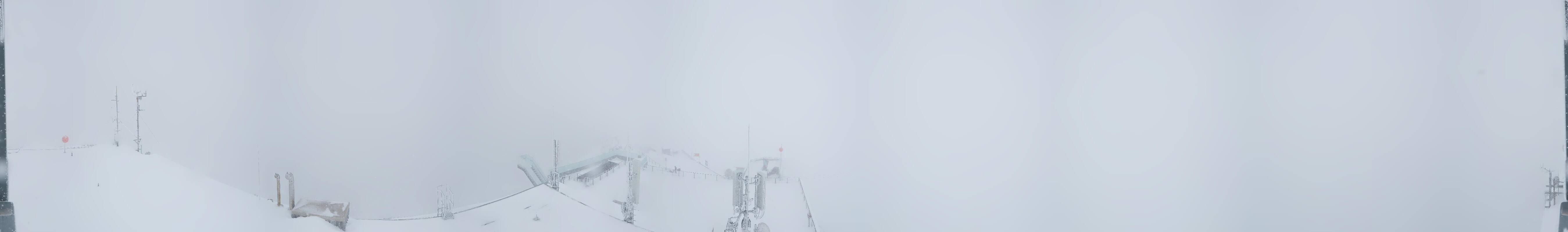 Archiv Foto Webcam Dachstein Gletscher: Panoramablick von der Bergstation