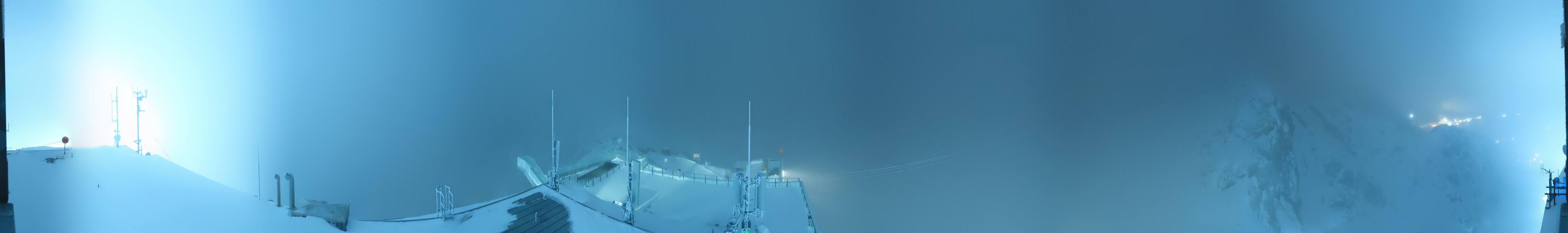 Archiv Foto Webcam Dachstein Gletscher: Panoramablick von der Bergstation