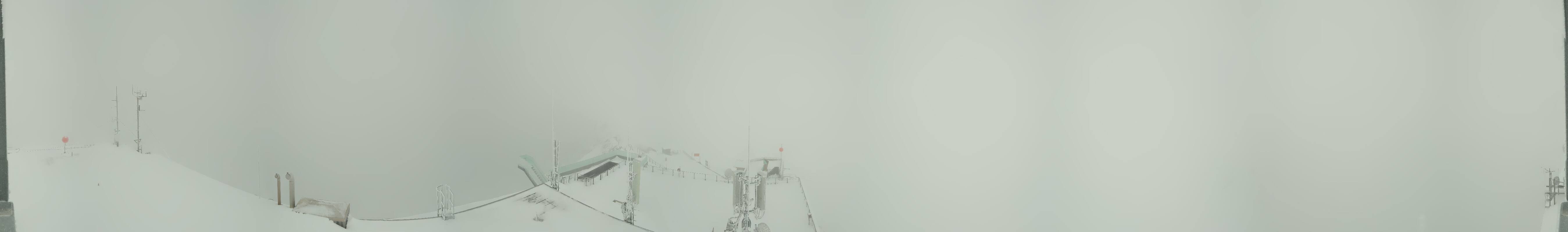 Archiv Foto Webcam Dachstein Gletscher: Panoramablick von der Bergstation