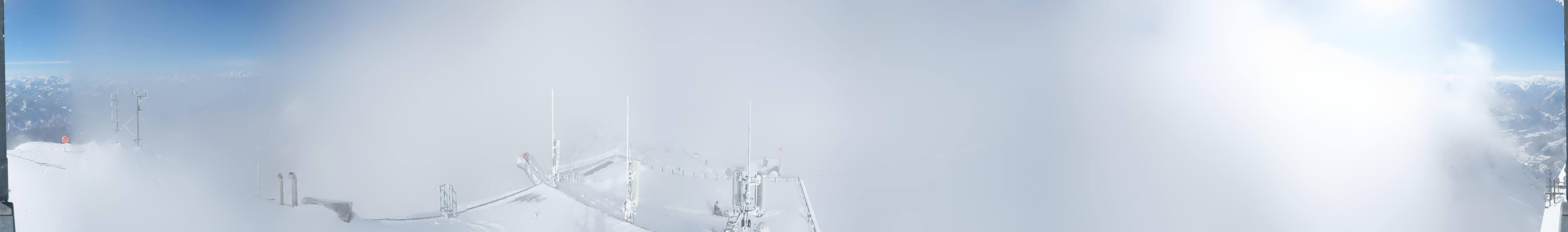 Archiv Foto Webcam Dachstein Gletscher: Panoramablick von der Bergstation