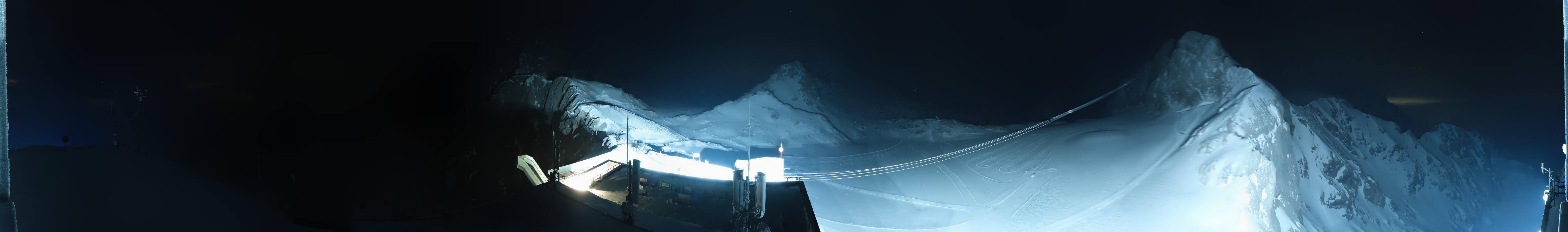 Archiv Foto Webcam Dachstein Gletscher: Panoramablick von der Bergstation