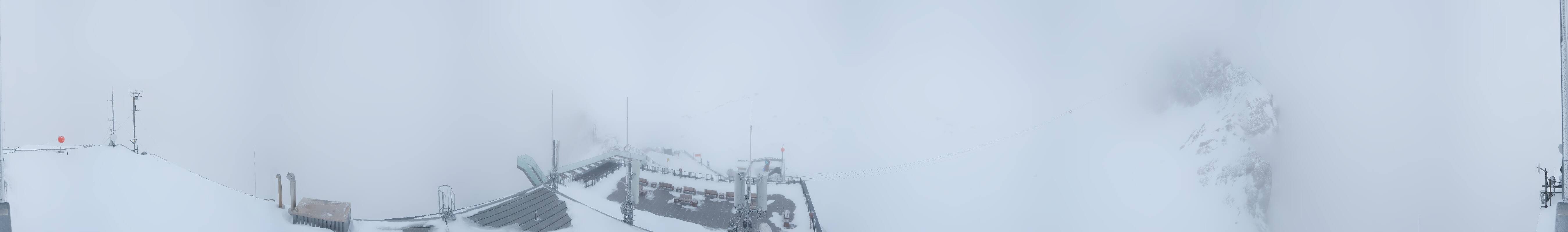 Archiv Foto Webcam Dachstein Gletscher: Panoramablick von der Bergstation