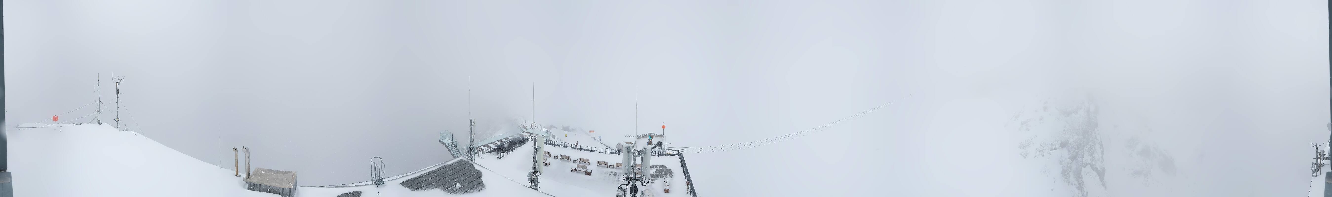 Archiv Foto Webcam Dachstein Gletscher: Panoramablick von der Bergstation