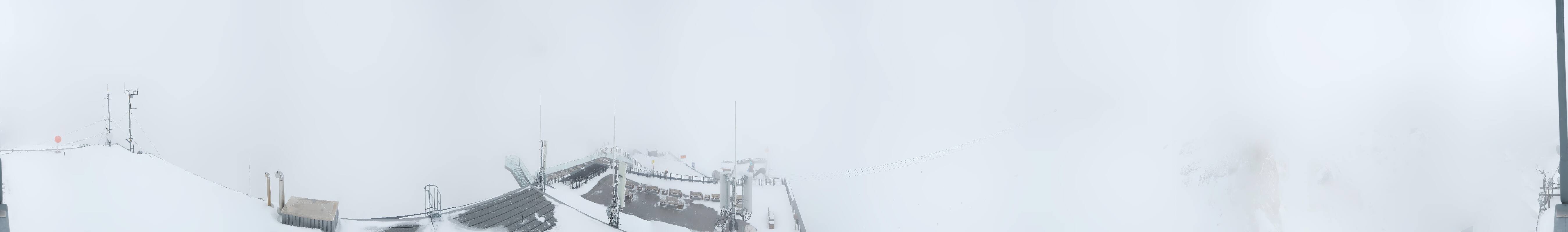 Archiv Foto Webcam Dachstein Gletscher: Panoramablick von der Bergstation