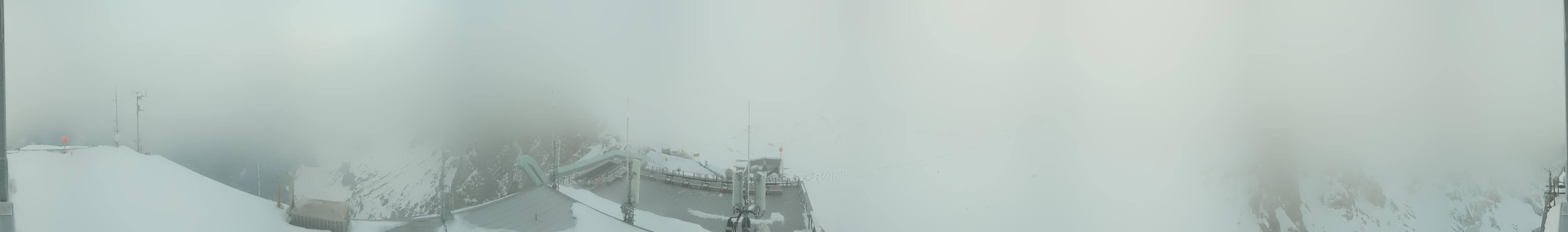Archiv Foto Webcam Dachstein Gletscher: Panoramablick von der Bergstation