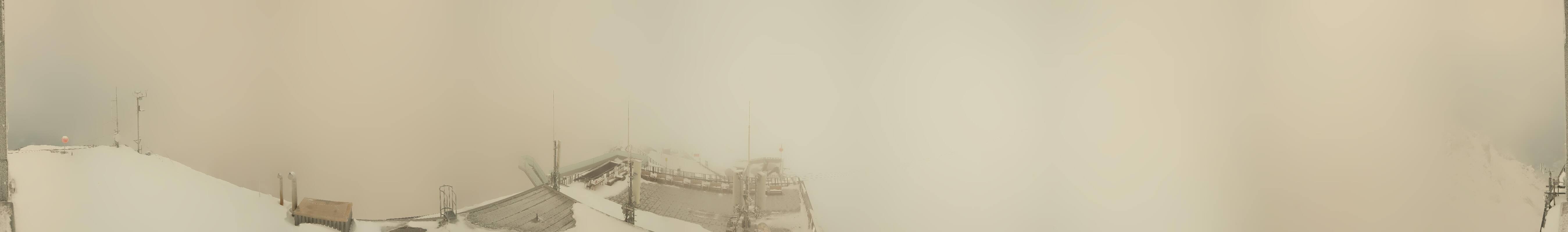 Archiv Foto Webcam Dachstein Gletscher: Panoramablick von der Bergstation