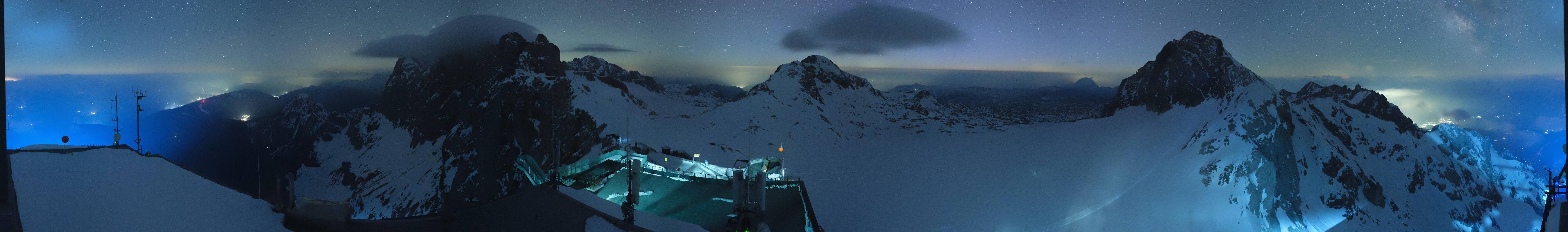 Archived image Panoramic webcam view at the Dachstein Glacier
