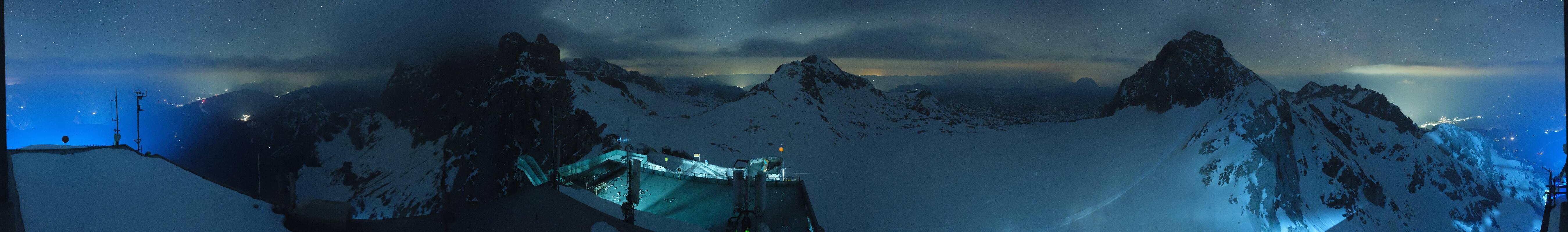 Archived image Panoramic webcam view at the Dachstein Glacier