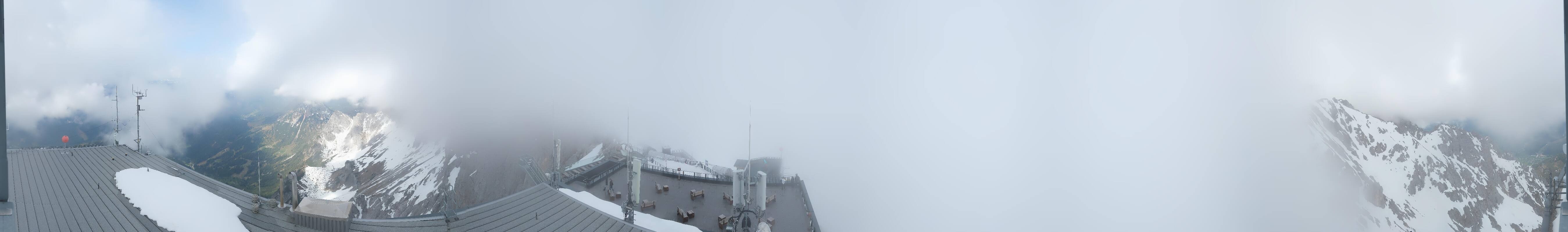 Archiv Foto Webcam Dachstein Gletscher: Panoramablick von der Bergstation
