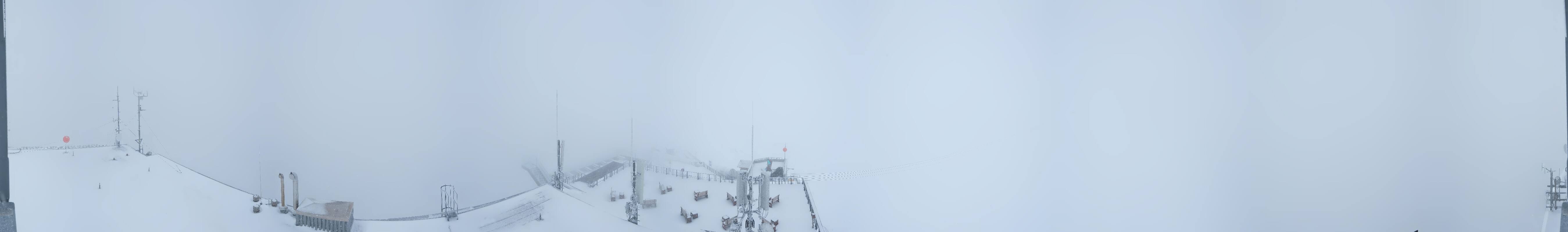 Archiv Foto Webcam Dachstein Gletscher: Panoramablick von der Bergstation
