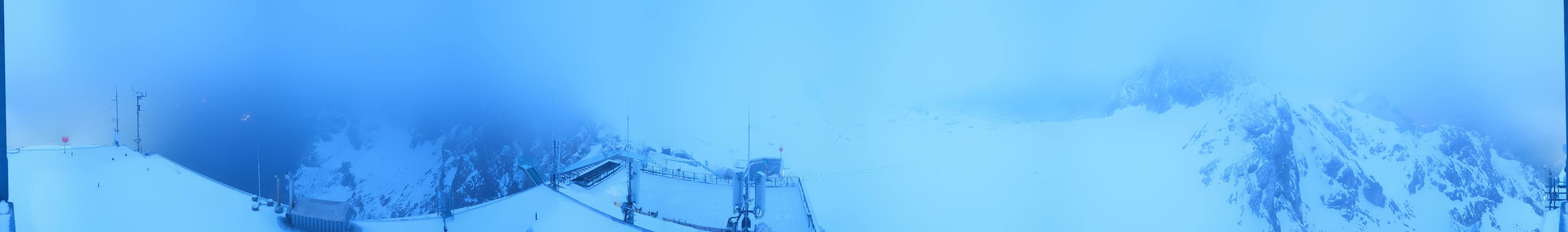 Archiv Foto Webcam Dachstein Gletscher: Panoramablick von der Bergstation