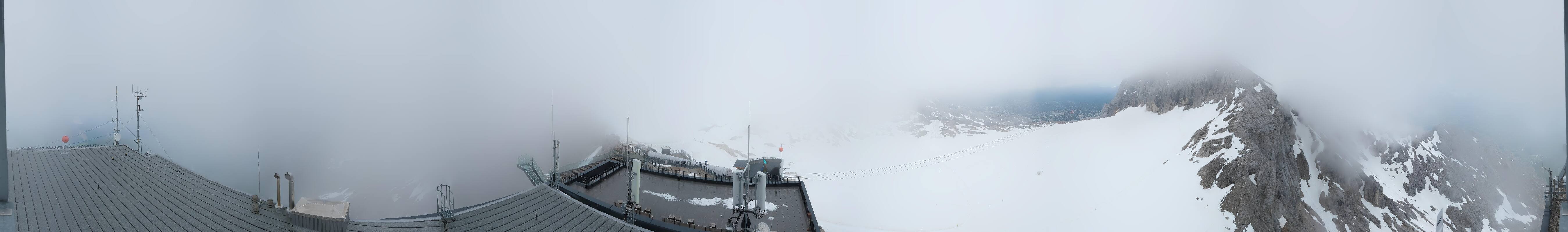 Archiv Foto Webcam Dachstein Gletscher: Panoramablick von der Bergstation