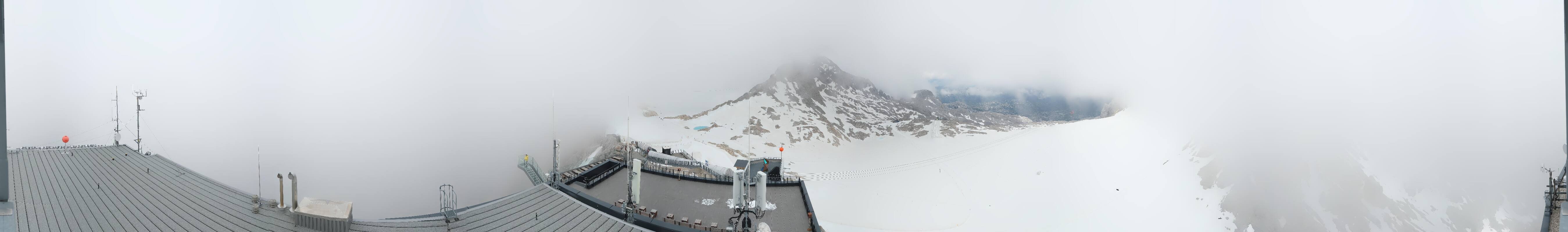 Archiv Foto Webcam Dachstein Gletscher: Panoramablick von der Bergstation