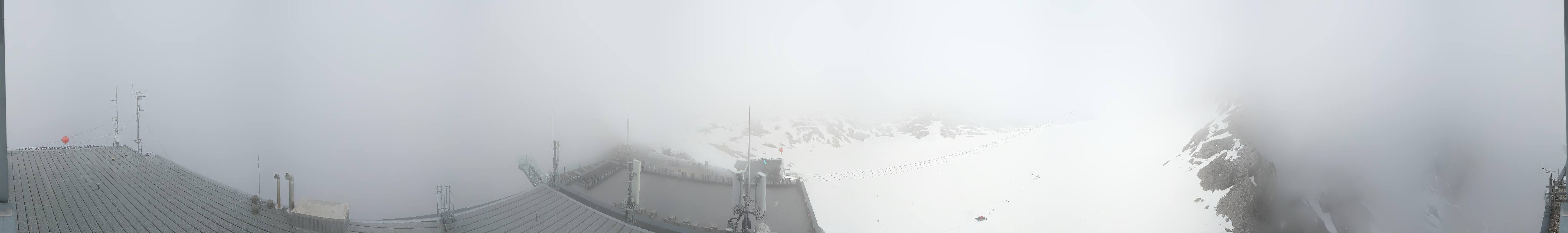 Archiv Foto Webcam Dachstein Gletscher: Panoramablick von der Bergstation